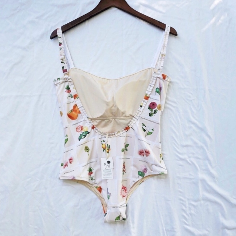 ANTHROPOLOGIE | NWT KINGDOM & STATE BOTANICAL PRINT PINTUCK ONE-PIECE LARGE - Picture 11 of 11